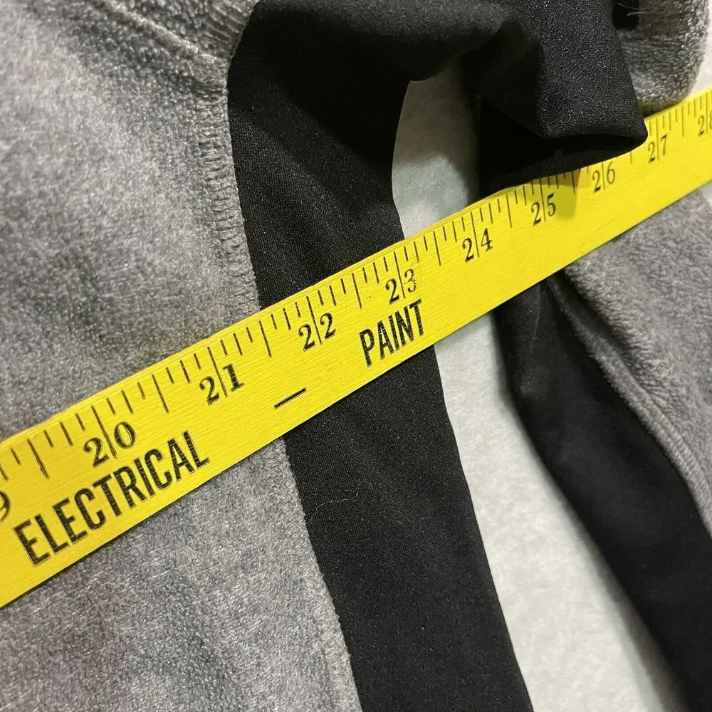 Banana Republic Shirt Men Large Grey Long Sleeve Mock Neck Pullover 1/4 Zip‎